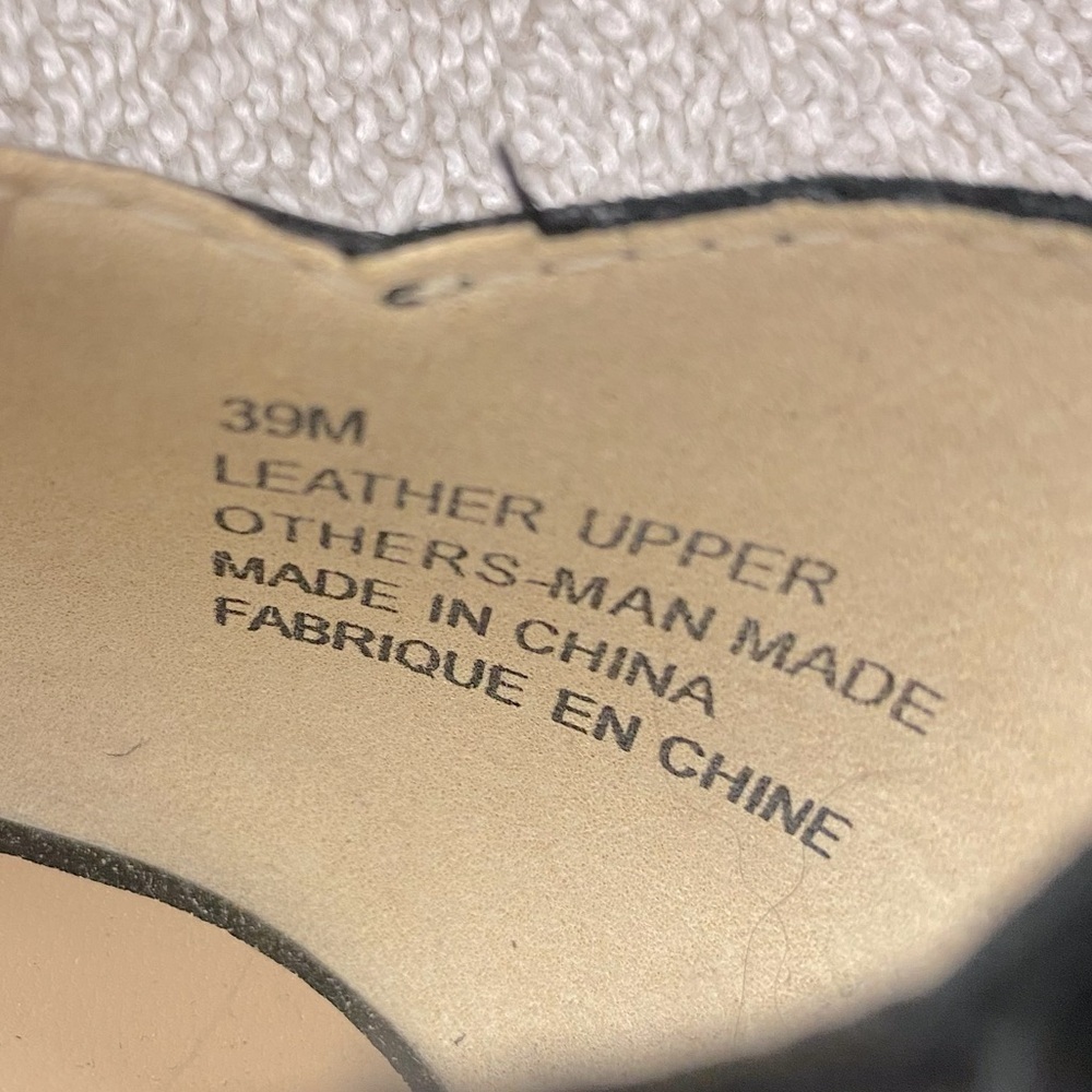 Roberto Vianni Blk Leather Round Toe Platform Heels 39 Corporate Siren Mob Wife - Picture 9 of 14